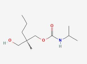 Two-dimensional chemical structure of Carisoprodol EP Impurity A/ Carisoprodol Monocarbamate (Free Base), CAS 25462-17-3