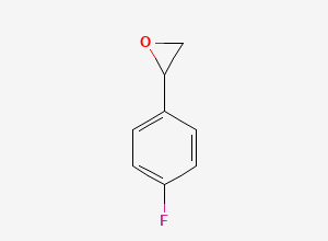 Two-dimensional chemical structure of 2-(4-Fluorophenyl)oxirane