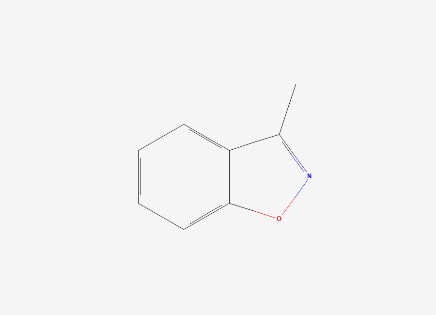 Two-dimensional chemical structure of 3-Methyl-1,2-benzoxazole