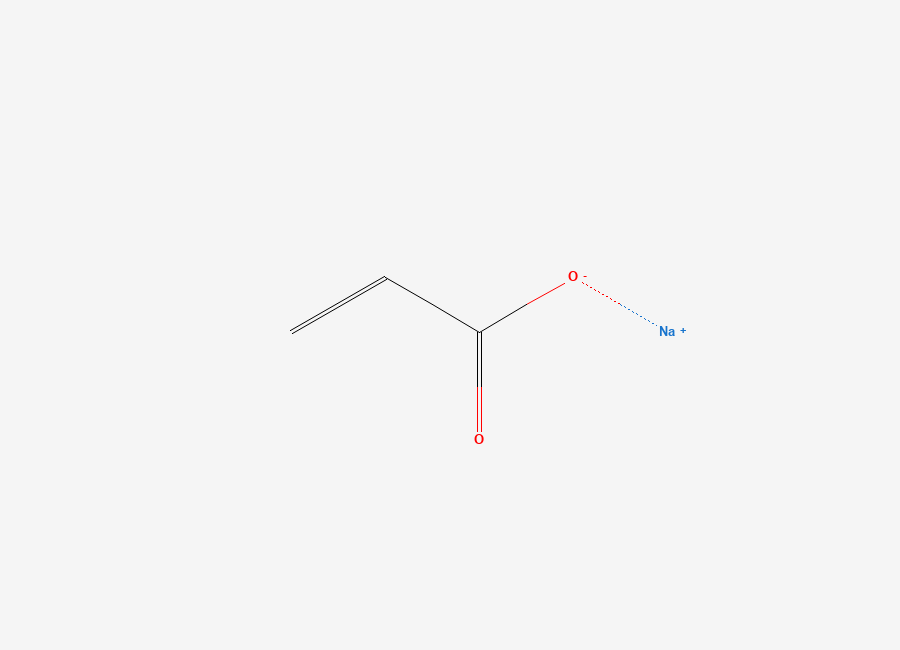Two-dimensional chemical structure of Sodium acrylate