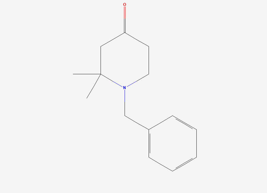 Two-dimensional chemical structure of 1-Benzyl-2,2-dimethylpiperidin-4-one