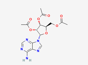 Two-dimensional chemical structure of 2,3,5-Tri-O-acetyl α-Adenosine, CAS 953089-09-3