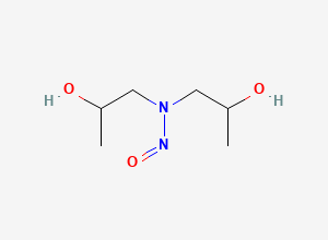 Two-dimensional chemical structure of N-Nitrosodiisopropanolamine, CAS 53609-64-6