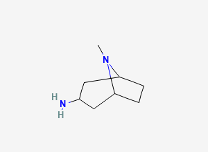 Two-dimensional chemical structure of 8-Methyl-8-azabicyclo[3.2.1]octan-3-amine