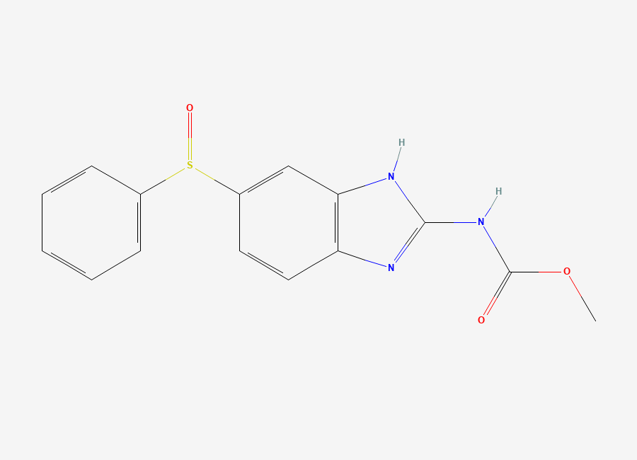 Two-dimensional chemical structure of Oxfendazole, CAS 53716-50-0
