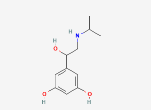 Two-dimensional chemical structure of Orciprenaline, CAS 586-06-1