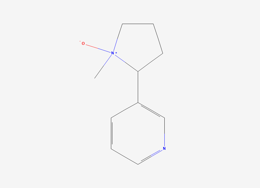 Two-dimensional chemical structure of 3-(1-Methyl-1-oxido-2-pyrrolidinyl)pyridine