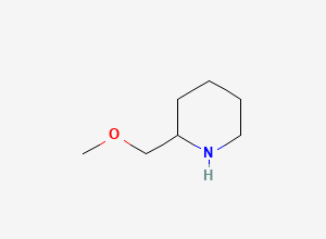 Two-dimensional chemical structure of 2-(Methoxymethyl)piperidine