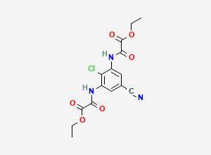 Two-dimensional chemical structure of Lodoxamide Diethyl Ester, CAS 53882-13-6
