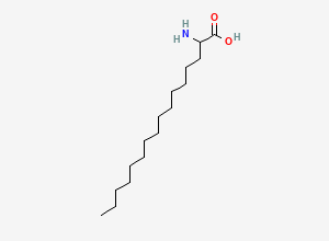 Two-dimensional chemical structure of 2-Aminohexadecanoic acid