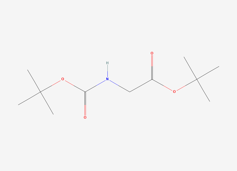 Two-dimensional chemical structure of tert-Butyl ((tert-butoxycarbonyl)amino)acetate