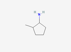 Two-dimensional chemical structure of 2-Methylcyclopentylamine