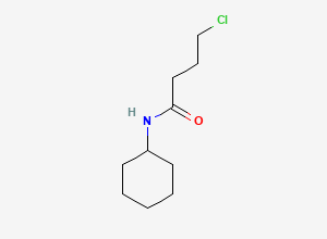 Two-dimensional chemical structure of 4-Chloro-N-Cyclohexylbutanamide, CAS 69601-43-0
