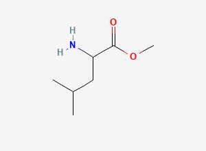 Two-dimensional chemical structure of Methyl DL-leucinate hydrochloride