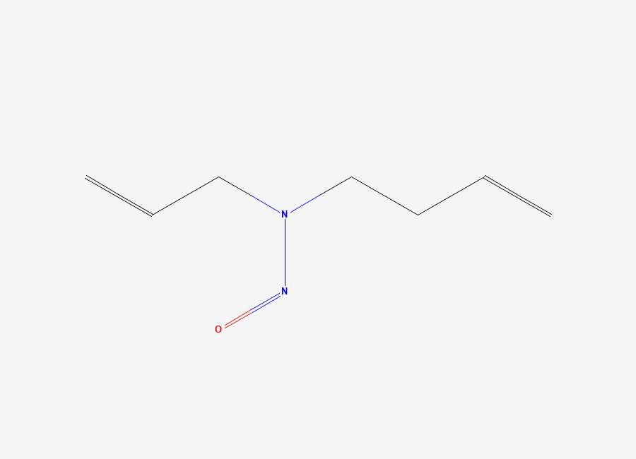Two-dimensional chemical structure of N-Allyl-N-nitroso-3-butenylamine, CAS 54746-50-8