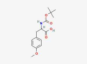 Two-dimensional chemical structure of 2-((tert-Butoxycarbonyl)amino)-3-(4-methoxyphenyl)propanoic acid