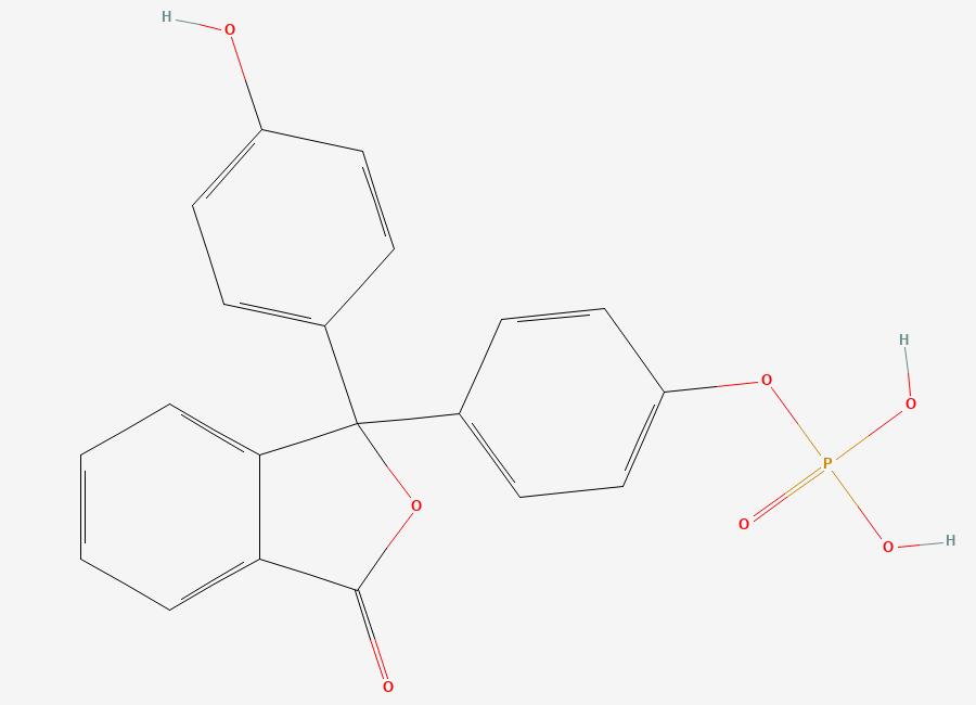 Two-dimensional chemical structure of Phenolphthaleinphosphat