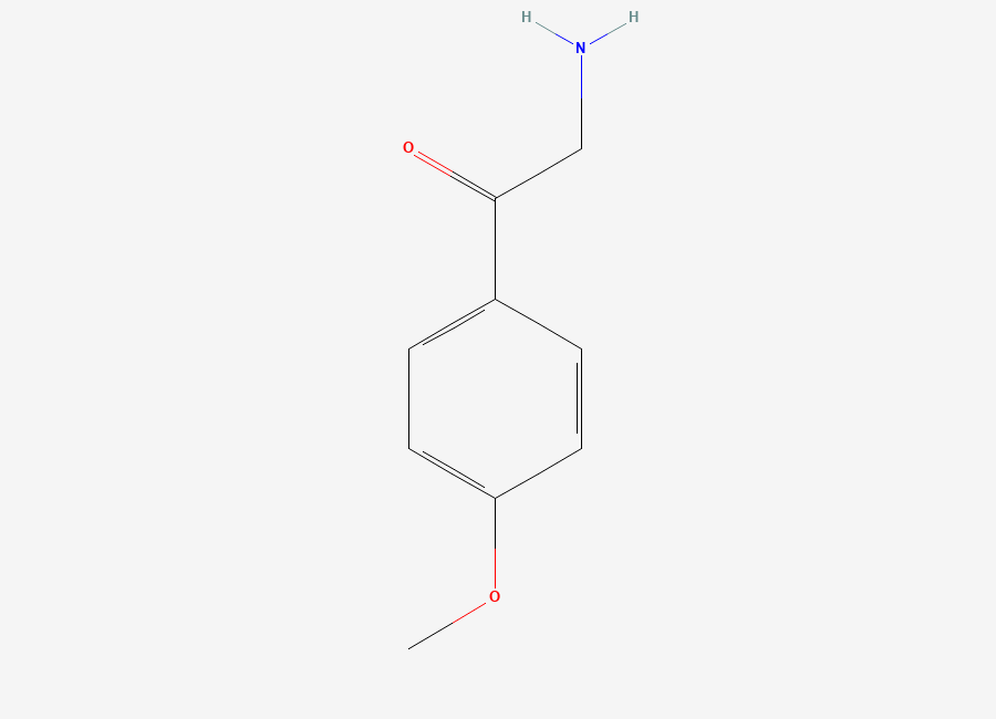 Two-dimensional chemical structure of 2-Amino-4'-methoxyacetophenone
