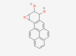 Two-dimensional chemical structure of Benzo(a)pyrene-7,8-dihydrodiol 9,10-epoxide