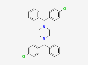Two-dimensional chemical structure of Cetirizine EP Impurity D, CAS 346451-15-8