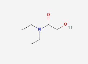 Two-dimensional chemical structure of N,N-Diethyl-2-Hydroxyacetamide, CAS 39096-01-0