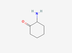 Two-dimensional chemical structure of 2-Aminocyclohexanone
