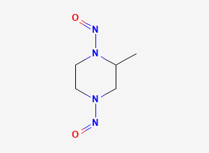 Two-dimensional chemical structure of Dinitroso-Methyl piperazine Gatifloxacin, CAS 55556-94-0