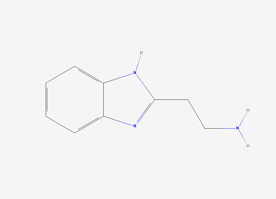 Two-dimensional chemical structure of 2-(1H-Benzimidazol-2-yl)ethan-1-amine