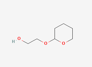 Two-dimensional chemical structure of 2-(Oxan-2-yloxy)ethan-1-ol