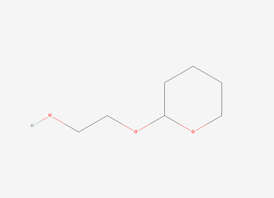 Two-dimensional chemical structure of 2-(Oxan-2-yloxy)ethan-1-ol