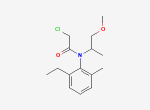 Two-dimensional chemical structure of Metolachlor, CAS 51218-45-2