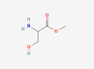 Two-dimensional chemical structure of Methyl DL-serinate
