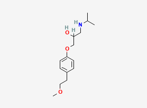 Two-dimensional chemical structure of Metoprolol, CAS 51384-51-1