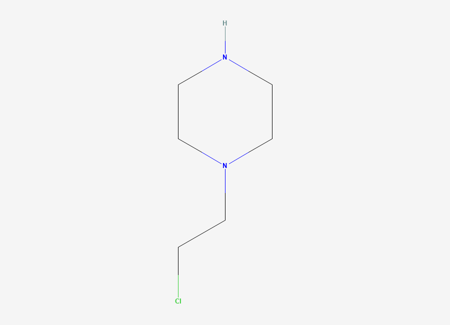 Two-dimensional chemical structure of 1-(2-Chloroethyl)piperazine