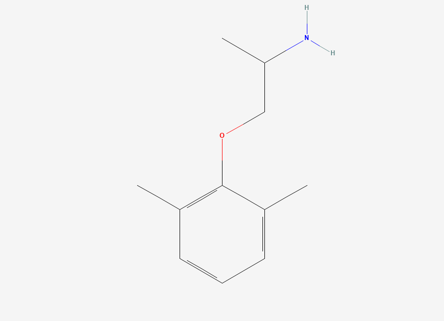 Two-dimensional chemical structure of Mexiletine, CAS 31828-71-4