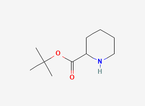 Two-dimensional chemical structure of Tert-butyl piperidine-2-carboxylate