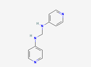 Two-dimensional chemical structure of N,N'-Di-4-pyridinyl-methanediamine, CAS 4589-32-6