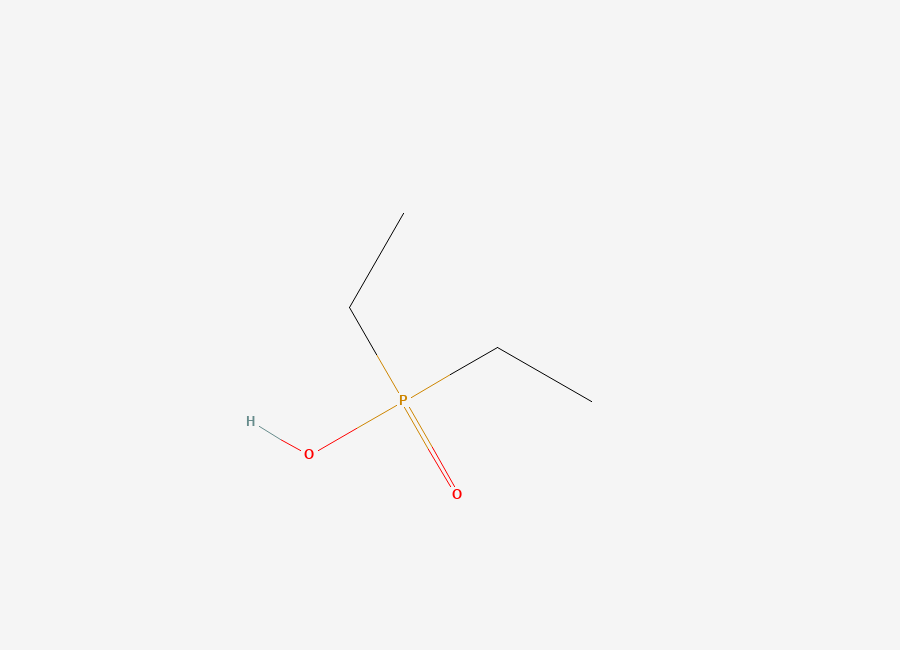Two-dimensional chemical structure of Diethylphosphinic acid
