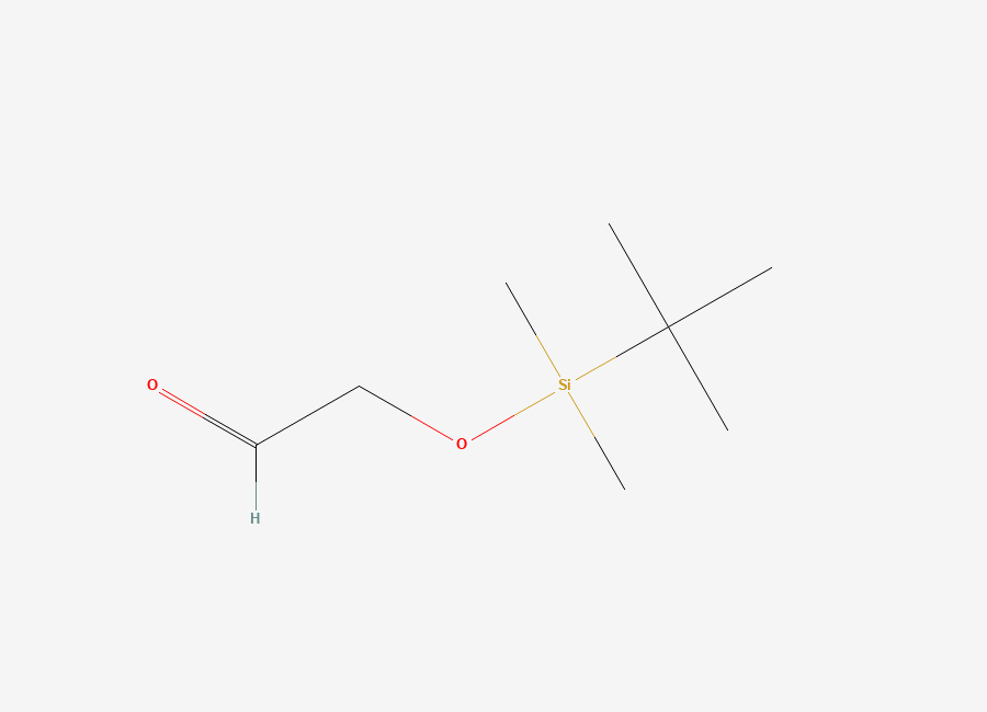 Two-dimensional chemical structure of 2-((Tert-butyldimethylsilyl)oxy)acetaldehyde