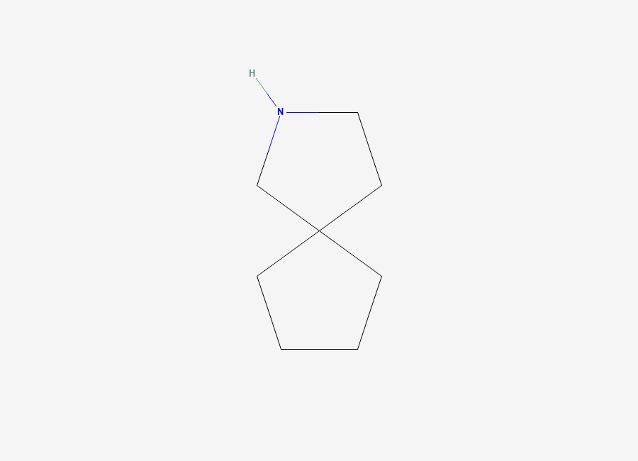 Two-dimensional chemical structure of 2-Azaspiro(4.4)nonane