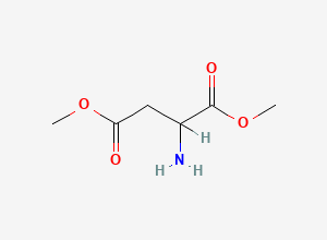 Two-dimensional chemical structure of Dimethyl DL-aspartate