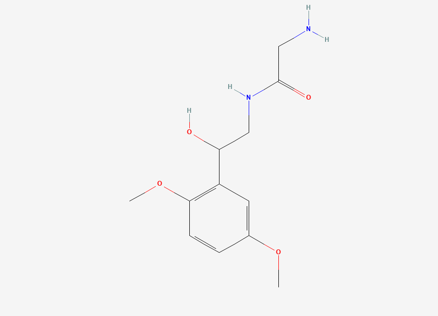 Two-dimensional chemical structure of Midodrine, CAS 42794-76-3