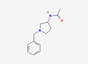 Two-dimensional chemical structure of 1-Benzyl-3-acetamidopyrrolidine