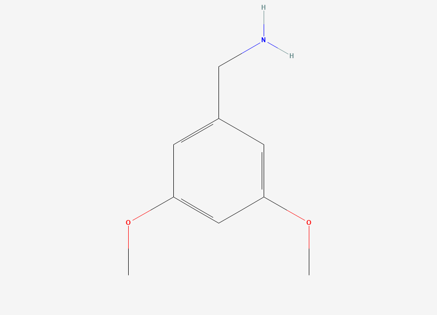 Two-dimensional chemical structure of (3,5-Dimethoxyphenyl)methanamine