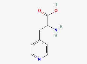 Two-dimensional chemical structure of 4-Pyridylalanine, DL-