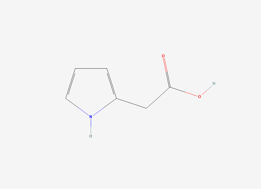 Two-dimensional chemical structure of 2-(1H-pyrrol-2-yl)acetic acid