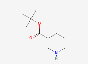 Two-dimensional chemical structure of tert-Butyl piperidine-3-carboxylate