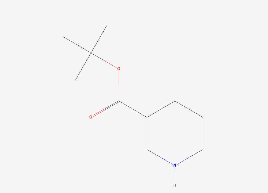 Two-dimensional chemical structure of tert-Butyl piperidine-3-carboxylate