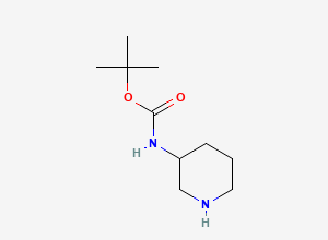 Two-dimensional chemical structure of 3-(Boc-amino)piperidine