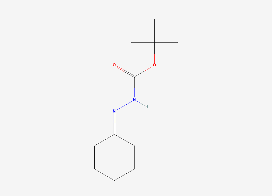 Two-dimensional chemical structure of Tert-butyl 2-cyclohexylidenehydrazinecarboxylate